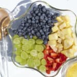 fresh fruit salad in a large bowl