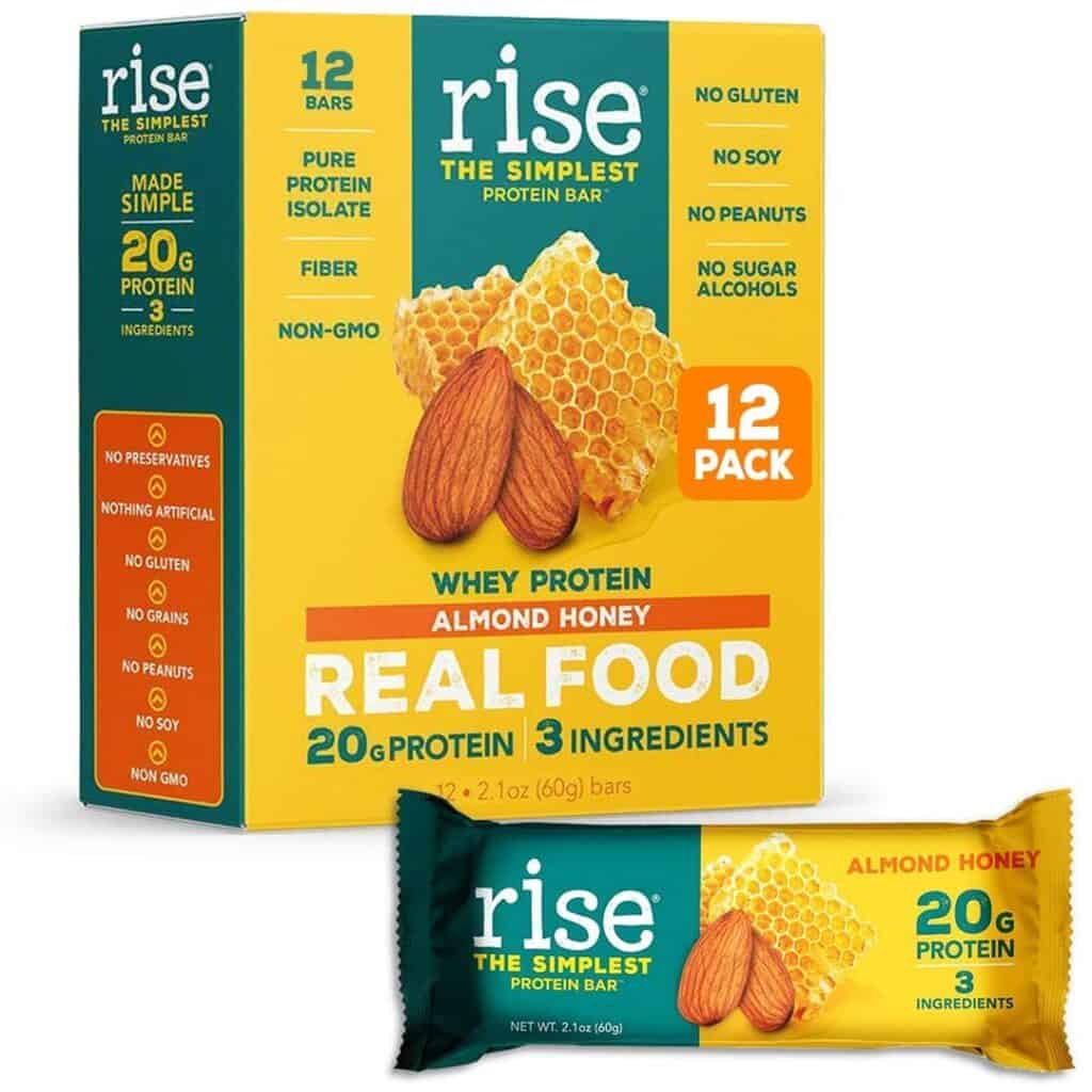 Image of: Rise Bar Whey Protein Almond Honey