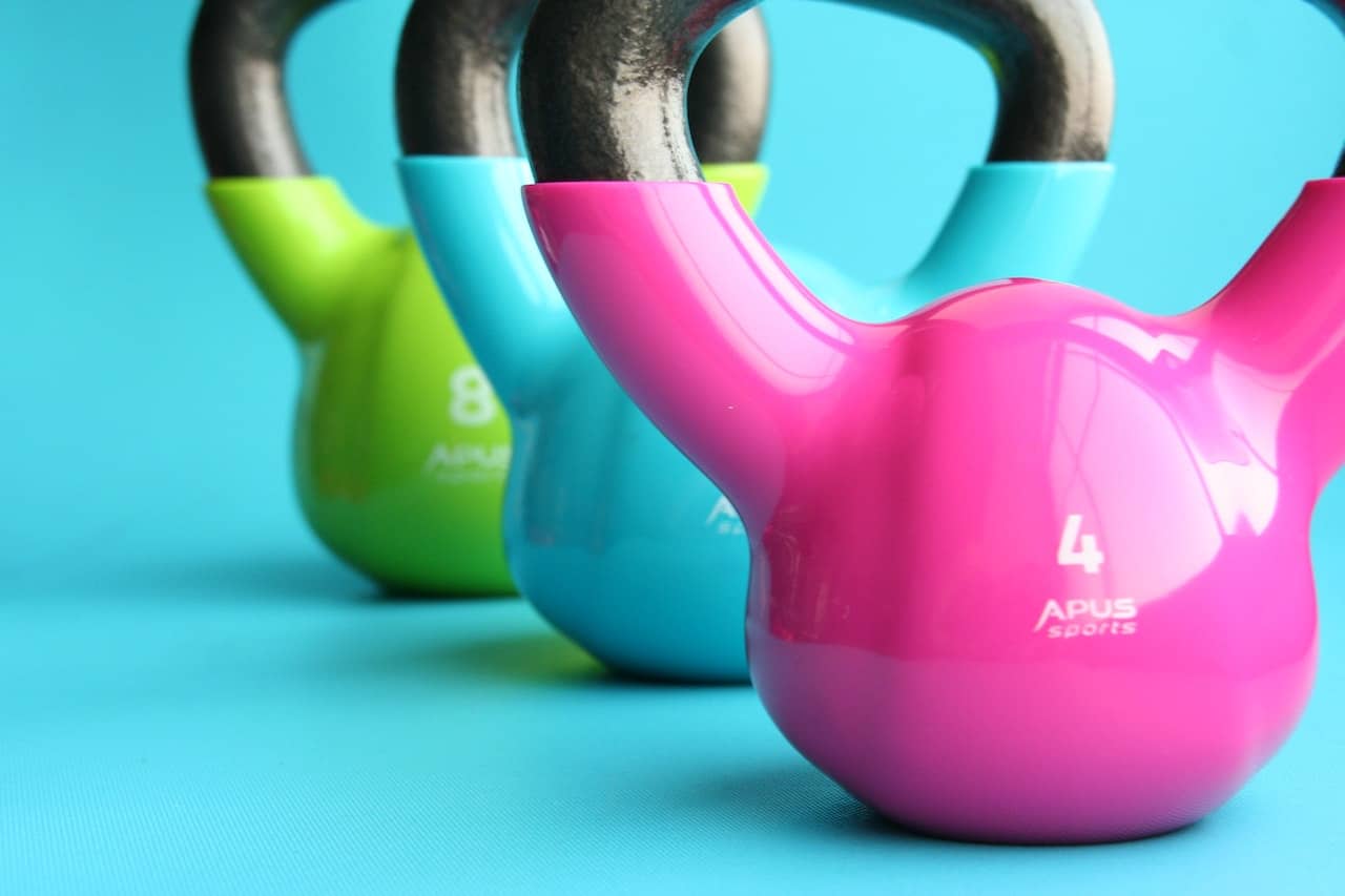 Colorful weights to show ways to overcome weight loss plateau